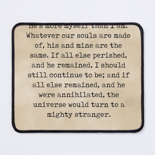 Item preview, He's more myself than I am - Emily Bronte Quote - Literature - Typewriter Print 3 - Vintage designed and sold by Studio Grafiikka.