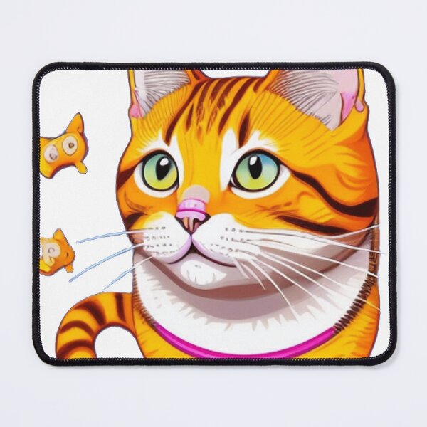 Item preview, a captivating world of feline wonder with 2D-style cat art designed and sold by krendltriyeva.