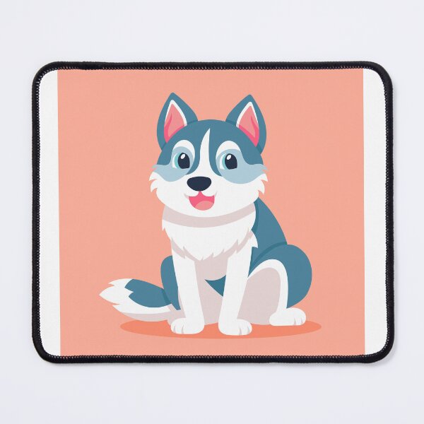 Item preview, Snowy Paws: Cartoon Husky Illustration designed and sold by hjian8219.