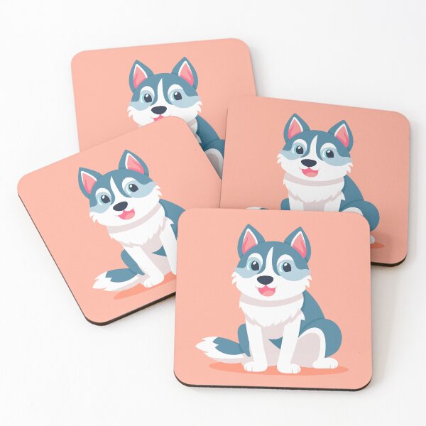 Item preview, Snowy Paws: Cartoon Husky Illustration designed and sold by hjian8219.