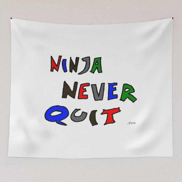 Item preview, Ninja Never Quit designed and sold by wisniew--kitil.