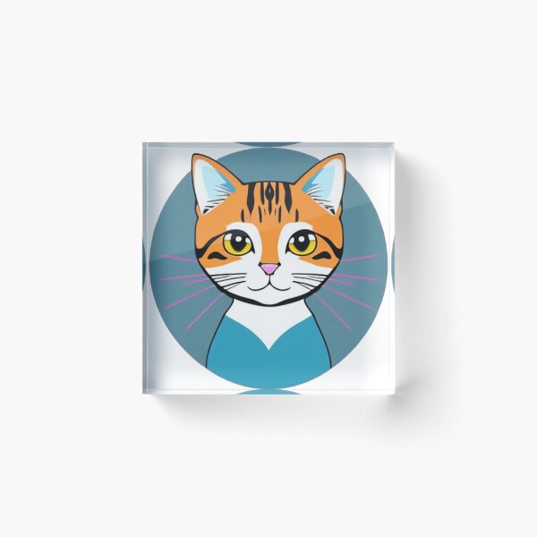 Item preview, a captivating world of feline wonder with 2D-style cat art 	 designed and sold by krendltriyeva.