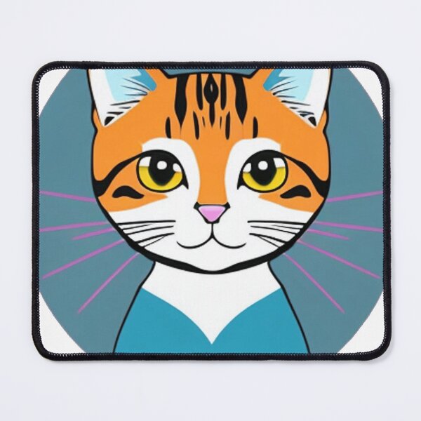 Item preview, a captivating world of feline wonder with 2D-style cat art 	 designed and sold by krendltriyeva.