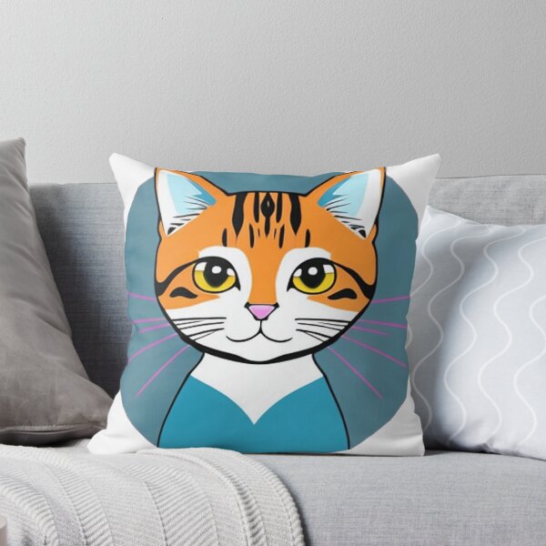 Item preview, a captivating world of feline wonder with 2D-style cat art 	 designed and sold by krendltriyeva.
