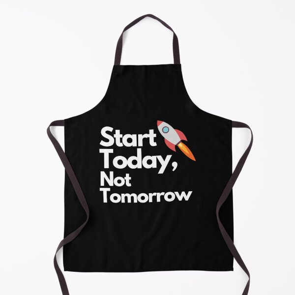 Item preview, START TODAY, NOT TOMORROW: Rocket Launch Graphic designed and sold by ImaginativeImps.