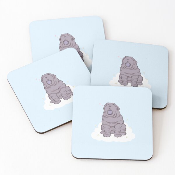 Item preview, Blue Shar Pei Puppy - Cute Shar Pei Yawning designed and sold by anacecilia.