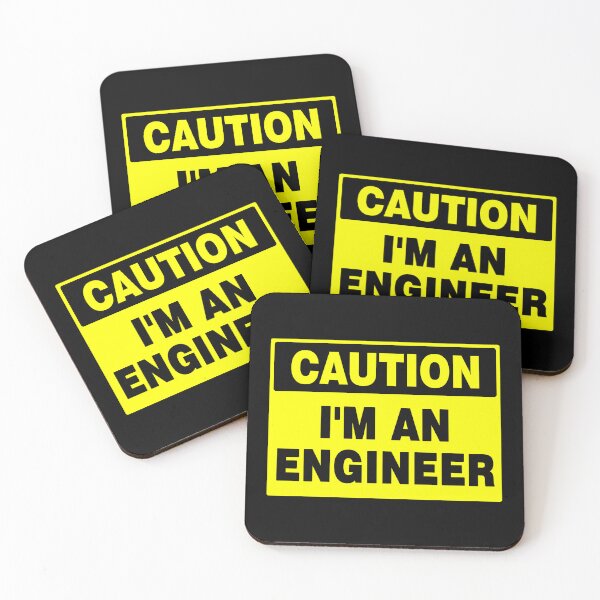 Item preview, Caution I'm An Engineer, Yellow Sign with Bold Black Font designed and sold by AASparksDesigns.