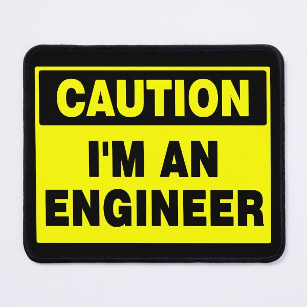 Item preview, Caution I'm An Engineer, Yellow Sign with Bold Black Font designed and sold by AASparksDesigns.