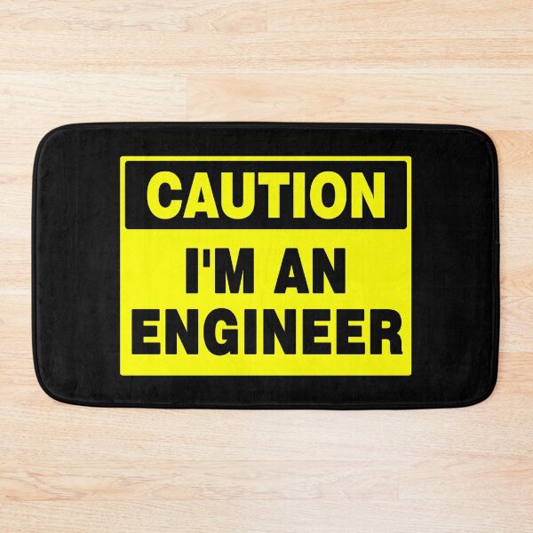 Item preview, Caution I'm An Engineer, Yellow Sign with Bold Black Font designed and sold by AASparksDesigns.