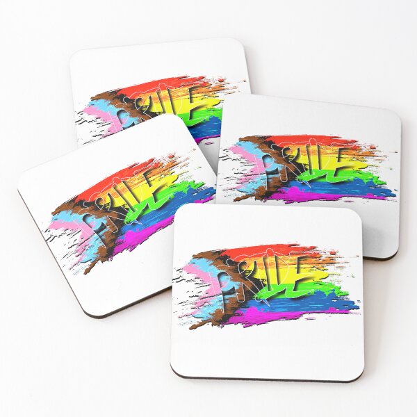 Item preview, Pride Flag LGBT LGBTQ Transparent Abstract Paint Illustration designed and sold by VibesAndVision.