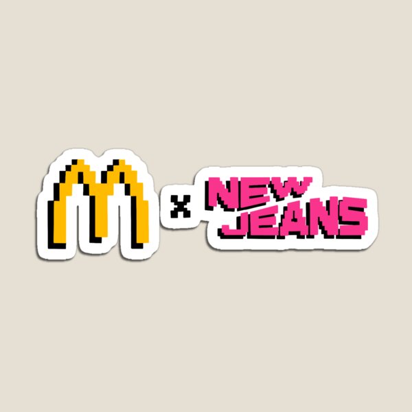 NEWJEANS logo vinyl sticker ( Die-cut)