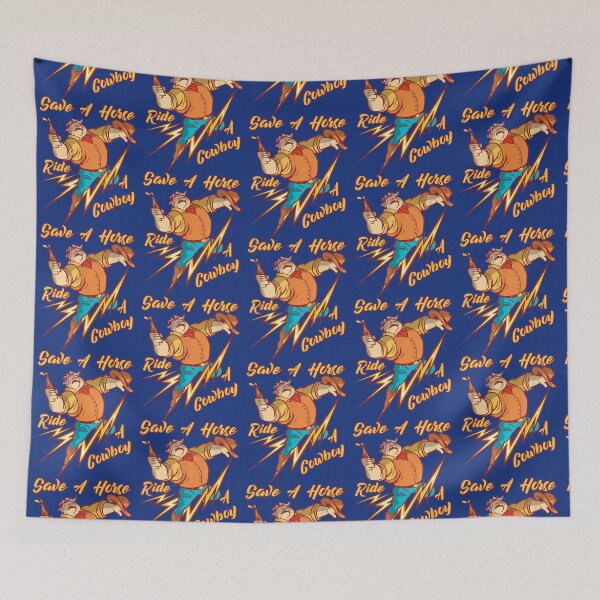 Item preview, Funny Cowboy Save A Horse Ride Cowboys Equestrian designed and sold by cathryn-keim.