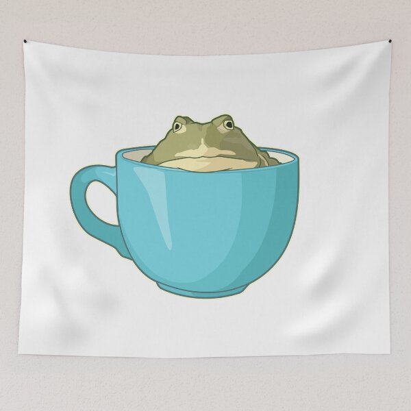Item preview, Frog in mug (on white) designed and sold by Rzera-.