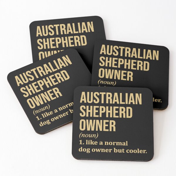 Item preview, Australian Shepherd Owner Definition in Gold designed and sold by XCIV.