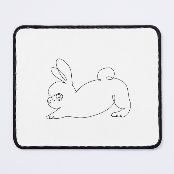 Item preview, One Line Bunny Downward Dog designed and sold by Huebucket.