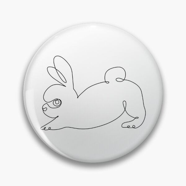 Item preview, One Line Bunny Downward Dog designed and sold by Huebucket.