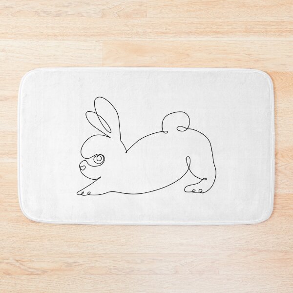 Item preview, One Line Bunny Downward Dog designed and sold by Huebucket.