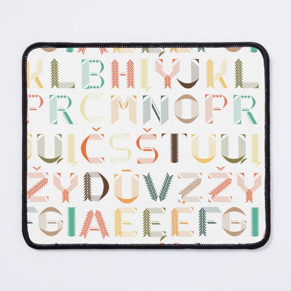 Item preview, Forest Themed Alphabet in Vintage Pattern and Pastel Colors designed and sold by LeakAPeak.