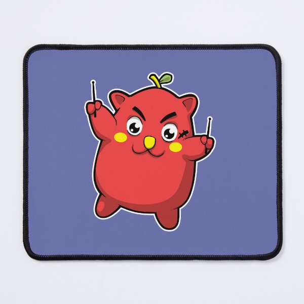 Item preview, Nyango Star - Cute Japanese Apple Cat Drummer Mascot designed and sold by sakinazshop.