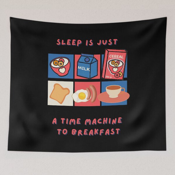 Item preview, Sleep is just a time machine to breakfast designed and sold by fleurdesignart.