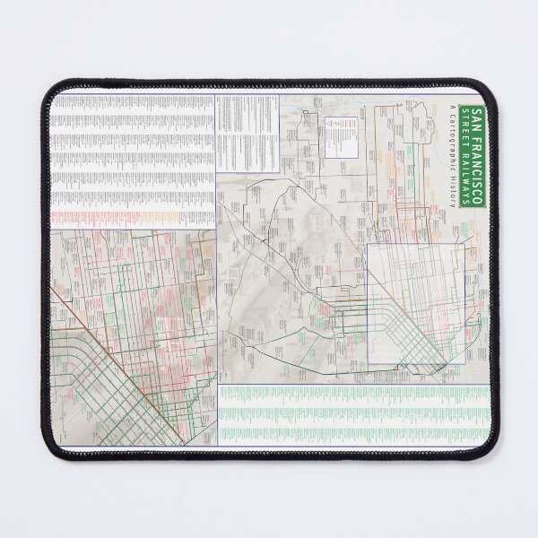Item preview, San Francisco Street Railways - A Cartographic History designed and sold by trainsandtrams.