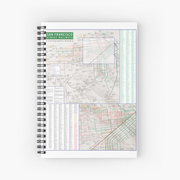 Aperçu de l'œuvre San Francisco Street Railways - Une histoire cartographique créée et vendue par trainsandtrams.