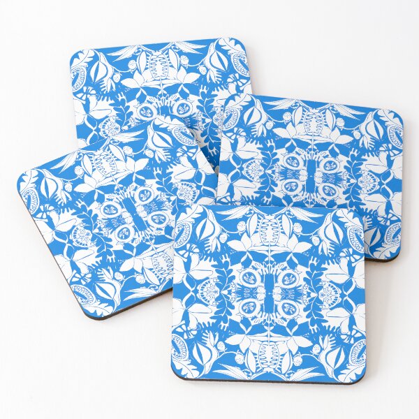 Item preview, Vintage block print -  BLUE AND WHITE designed and sold by KEROMERO.