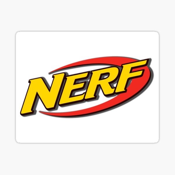 Nerf Classic Logo For Fans Sticker for Sale by AdrianSchaden