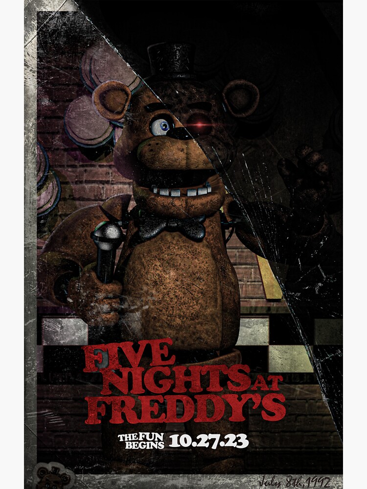 Fnaf Movie, Five Nights at Freddys movie Poster for Sale by ShopSouthKissi