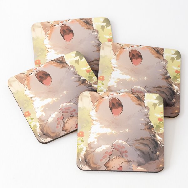 Item preview, Mother and Kitten yawning together designed and sold by Petschar.
