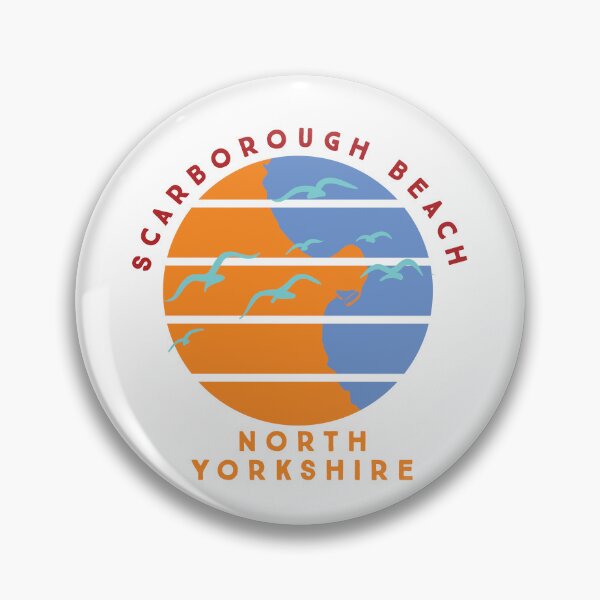 Item preview, Scarborough Beach - North Yorkshire - Retro Tourist TShirt designed and sold by SorryFrog.