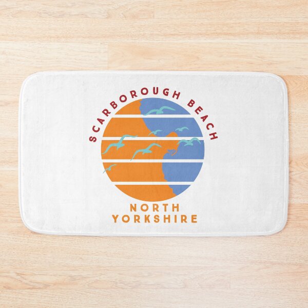 Item preview, Scarborough Beach - North Yorkshire - Retro Tourist TShirt designed and sold by SorryFrog.