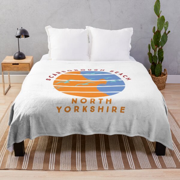 Item preview, Scarborough Beach - North Yorkshire - Retro Tourist TShirt designed and sold by SorryFrog.