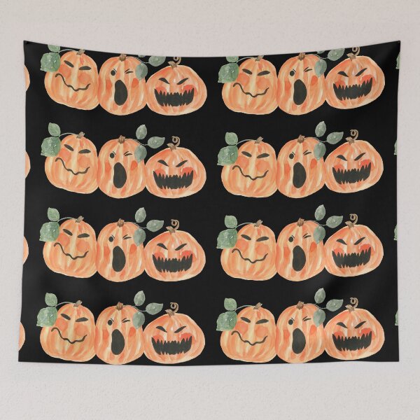 Item preview, Jack O Lantern Pumpkin Watercolor Fun Halloween  designed and sold by Kunrus  Nakwijitpong.