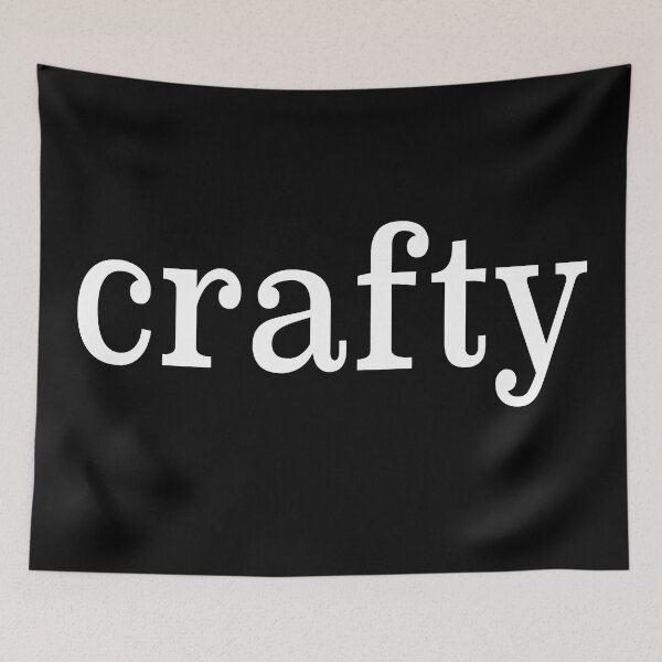 Item preview, Crafty (white) designed and sold by Whizzme.