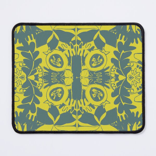 Item preview, Vintage block print -  mustard green designed and sold by KEROMERO.