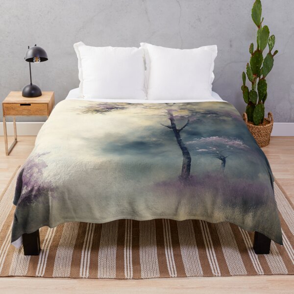 Artikelvorschau, Märchenbäume in der Nähe eines Blumenfeldes entworfen und verkauft von SimpleWallArt.
