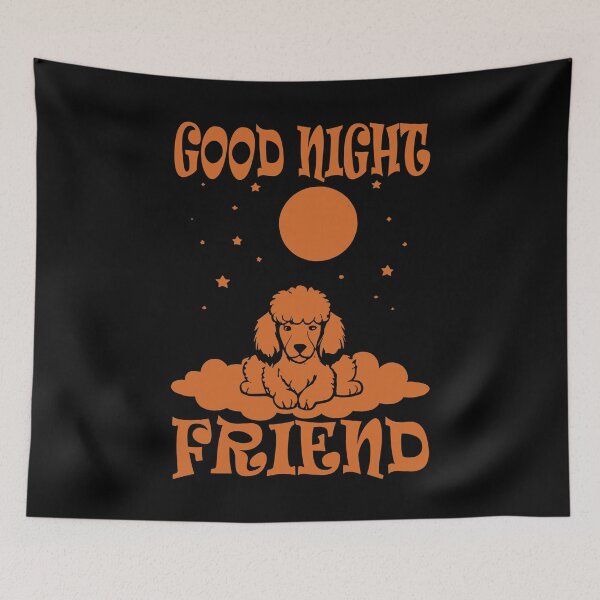 Item preview, Good Night Poodle - Chocolate designed and sold by Soulemotion.