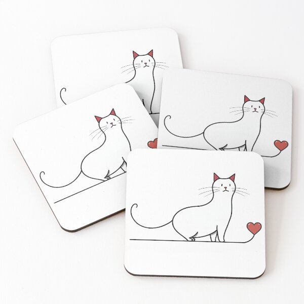 Item preview, Red Ear Cat with Heart designed and sold by Cat & Puppy.