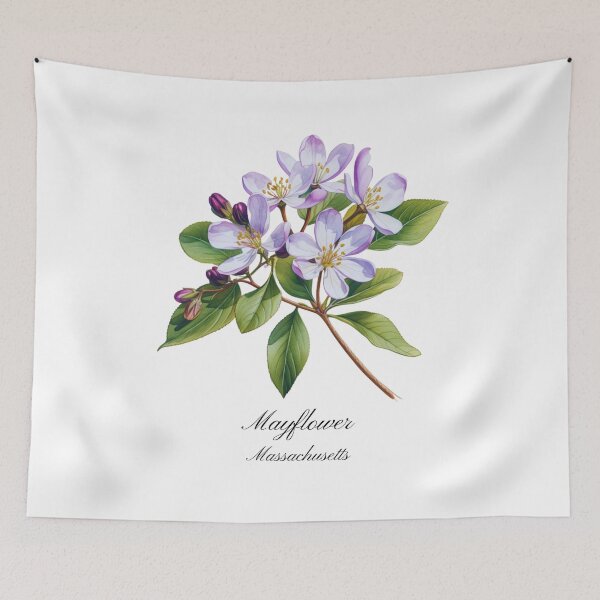 Item preview, Massachusetts State Flower-Mayflower designed and sold by Counterbalance Dzigns.