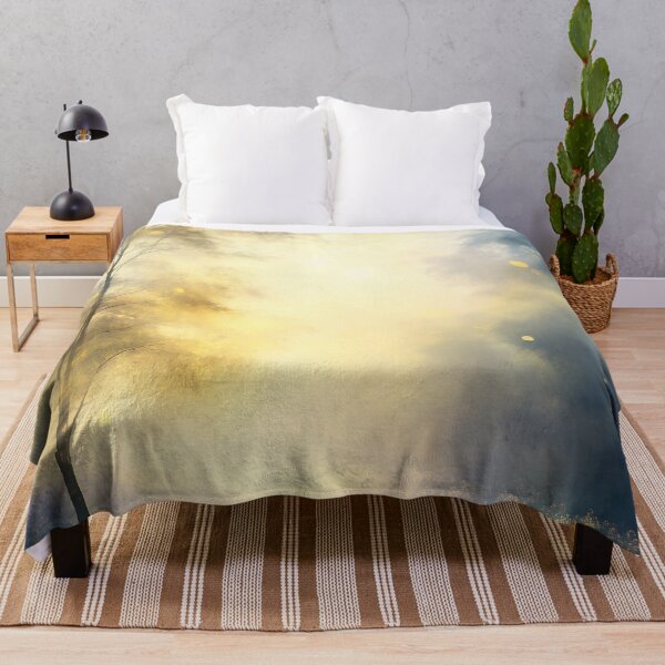 Artikelvorschau, Märchenbäume in der Nähe eines Blumenfeldes entworfen und verkauft von SimpleWallArt.
