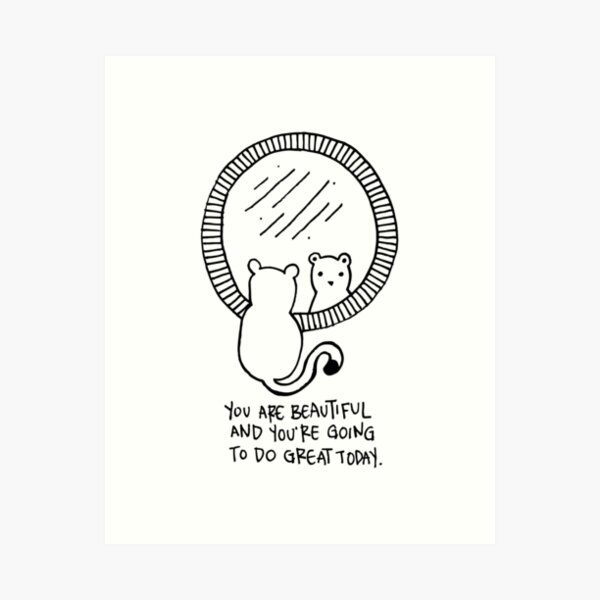 morning pep talk Art Print