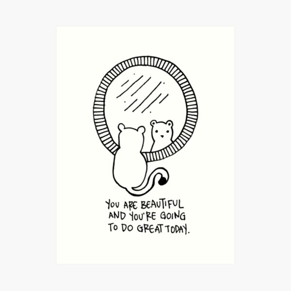 morning pep talk Art Print