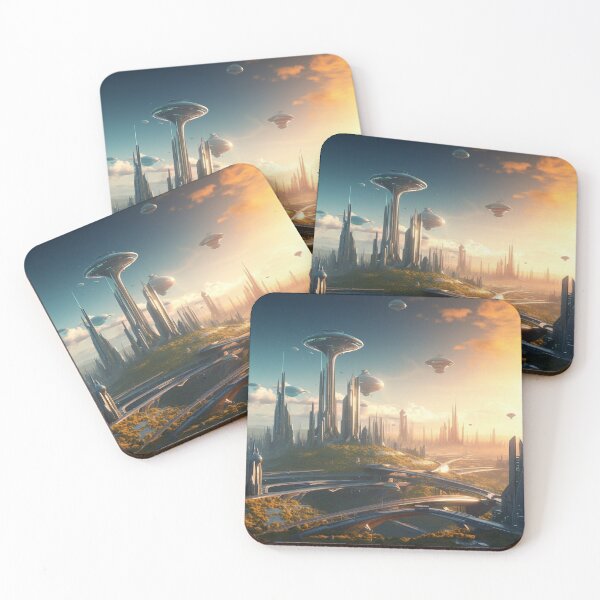 Item preview, futuristic city designed and sold by EdicionesJML.