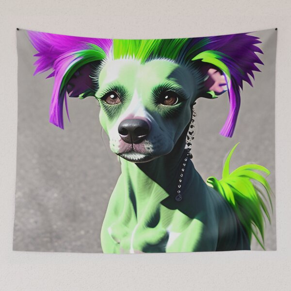 Item preview, Pop Art Chinese Crested Dog designed and sold by crazykona.