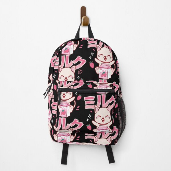 Item preview, Cat Kawaii Anime Japanese Strawberry Milk Shake designed and sold by PalmaLittle.