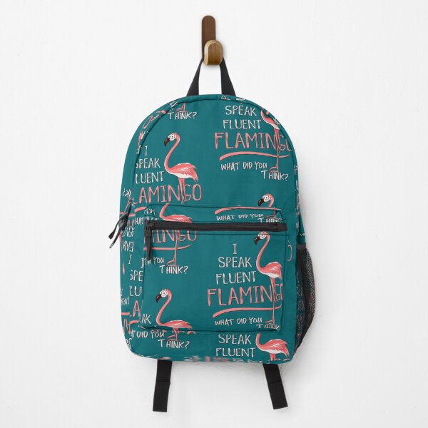 Item preview, I Speak Fluent Flamingo! Pink Water Bird Fun designed and sold by Skizzenmonster.