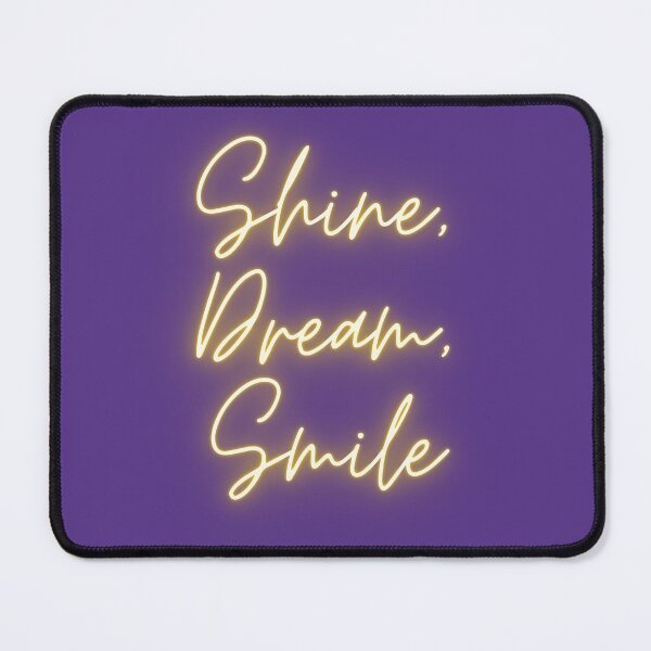 Item preview, Shine Dream Smile Mikrokosmos BTS Bangtan Army Sparkle Glow Yellow Minimalist Cute Lyrics Quote Trending Gift Aesthetic designed and sold by Winterlock.
