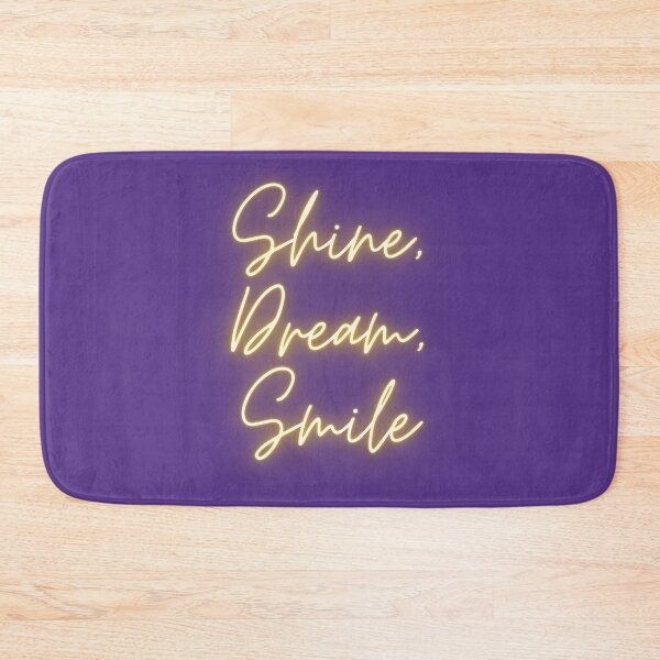 Item preview, Shine Dream Smile Mikrokosmos BTS Bangtan Army Sparkle Glow Yellow Minimalist Cute Lyrics Quote Trending Gift Aesthetic designed and sold by Winterlock.