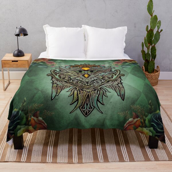 Item preview, Awesome owl with roses designed and sold by nicky2342.